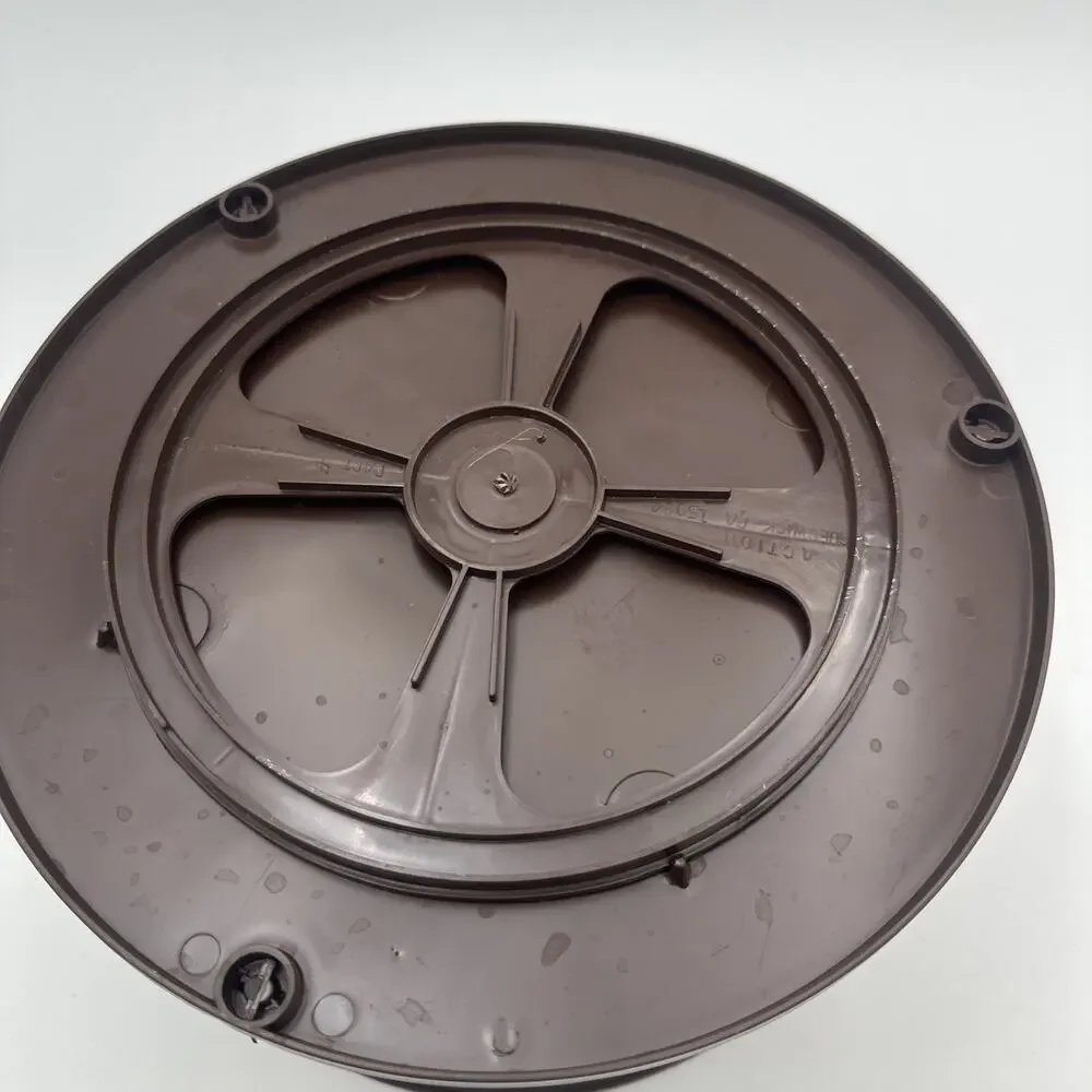 Vintage Lazy Susan 2 Tier Round Turntable 70s Spice Brown Kitchen MCM